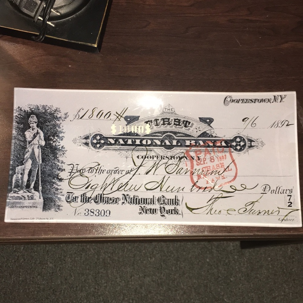 Twos Company Fort Dearborn National Bank Cooperstown New York Antique